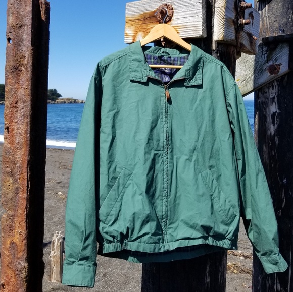 Green Zip Up Windbreaker Jacket | Poshmark